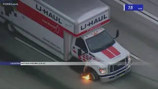 Stole UHaul traveling on LA highway