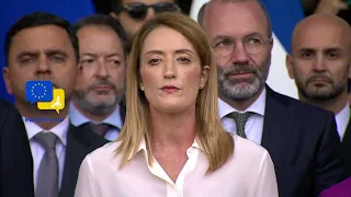 Hatikvah - Israel National Anthem in front of the European Parliament in solidarity with Israelis