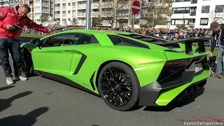 Lamborghini Aventador SuperVeloce - LOUD Acceleration Sounds !