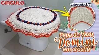 Capa de Vaso Domini em Crochê 2/2 | Carla Cristina & Crochet HD