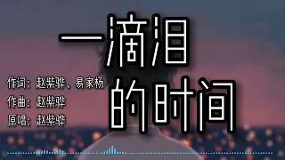 一滴泪的时间   赵紫骅 動態歌詞Lyrics(完整版）