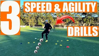 3 Speed & Agility Drills For Soccer | Joner Football⚽️