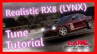 Realistic RX8 (LYNX) Tune for CarX Drift Racing Online (PC, Xbox, PS4, PS5)