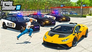 FAKE COP STEALS IMPOUND CAR! (LAMBORGHINI STO) | FS22