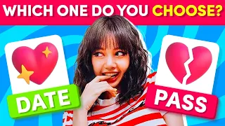 DATE or PASS  💖🤔💔 SMASH OR PASS KPOP IDOLS EDITION - KPOP QUIZ TRIVIA