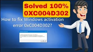 Solved Error 0xC004D302 0r 0xC004fe00 #0xc004d302 #viral #trending