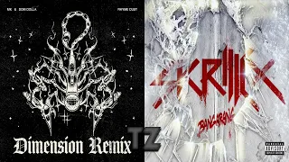 Rhyme Dust (Dimension Remix) VS Bangarang (Grafix Bootleg) - MK & Dom Dolla VS Skrillex [TZ Mashup]