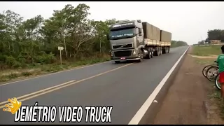 VOLVO FH TOMBA AO FAZER QUEBRA DE ASA