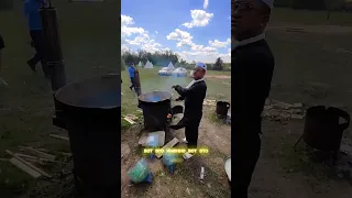 Отрывок из мастер-класса по приготовлению узбекского плова на V республиканском фестивале Отец и сын