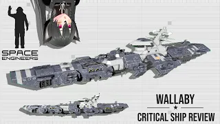 This Pretty Survival Ship is Cheap to Build, Space Engineers Critical Ship Review, SSV 508 Wallaby