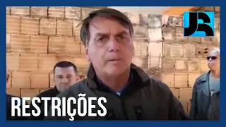 Bolsonaro critica governador de São Paulo por política de restrições no estado