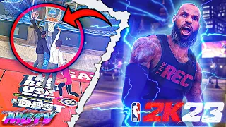 NBA 2K23 LEBRON JAMES BUILD OVERPOWERED - DEMIGOD SMALL FORWARD BUILD DRIBBLE MOVES & COMBOS #2k23