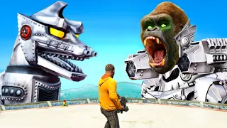 MECHA GODZILLA Vs MECHA KING KONG In GTA 5!