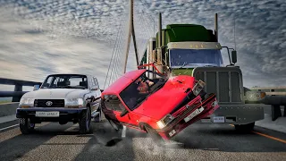 Realistic Highway Car Crashes | BeamNG.drive