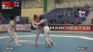 111 R-16 W-49kg 🔵 YILDIRIM Rukiye TUR vs 🔴 SEMBERG Abishag ISR I Manchester 2022 World Taekwondo GP