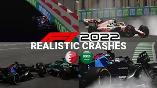 F1 2022 REALISTIC CRASHES #1 | RECREATION