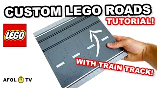 Custom Build with the New LEGO City Road Plates & Train Track! (Full Tutorial)
