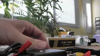 RC832 5.8Ghz video receiver with 32 channels unboxing and quick test