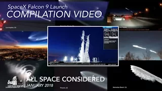 SpaceX Falcon 9 Rocket Launch Video Compilation | All Space Considered at Griffith Observatory