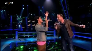 The Voice of Holland Battle 2012 - Marx Margono Vs Jean Louis   Stuck In A Moment by U2