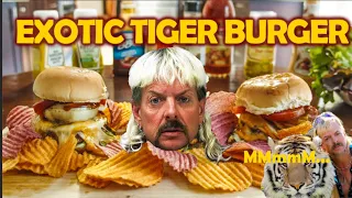 How to Make a Stacked Tiger King Burger with Old Walmart Meat | Murder, Mayhem, & Madness