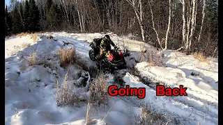 Going Back GPS Search ATV Ride Will we find it Can Am Outlander 700 Trail ride