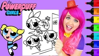 Coloring The Powerpuff Girls Chemical X Coloring Page Prismacolor Markers | KiMMi THE CLOWN