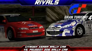 Rivals - Episode 7 - Citroen Xsara Rally Car vs. Peugeot 206 Rally Car (Gran Turismo 4)