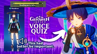 GUESS GENSHIN IMPACT CHARACTERS BY VOICELINES [QUIZ]