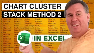 Excel - Cluster Stack Charts Second Method - Episode 1577