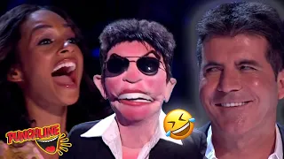 5 HILARIOUS PUPPETS On BGT! Simon Cowell's Puppet Look a Like!