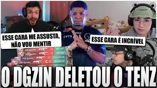 STREAMERS REAGINDO O DGZIN SIMPLESMENTE DESTRUINDO A SENTINELS - FURIA vs SENTINELS