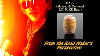 Glass Bead Making Video Tutorial: EASY Balanced & Centered LONG Beads (with Italian Subtitles)