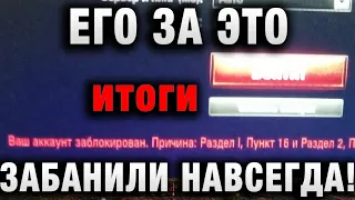 ЕГО ЗА ЭТО ЗАБАНИЛИ НАВСЕГДА! ИТОГИ