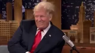 Jimmy Fallon messes up Donald Trump's hair