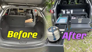 SUV camping box professional 2022 full version | How to manufacture van camping box | Minivan camper