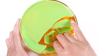 【DIY】Crunchy Iceberg Melon Slime【slime ASMR】