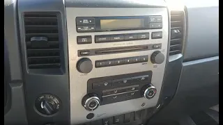 Nissan Titan Stereo Removal 2004-2015