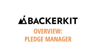 Project Setup in BackerKit Pledge Manager - Quick Overview