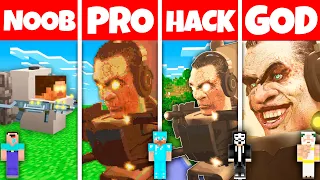 Minecraft Battle: NOOB vs PRO vs HACKER vs GOD G-MAN TOILET INJURED