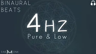 4Hz Theta | 🎧 Pure Binaural Beats | 432Hz Based | Low Frequency