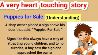 Learn English through story level 1" Puppies for sale"