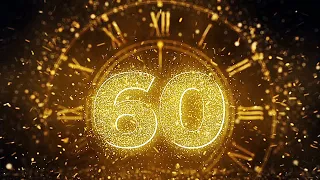 New Year Countdown 2022 ❆ 60 sec TIMER with Sound