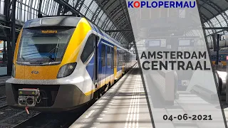 Trains on Amsterdam Central Station - 24th of June 2021