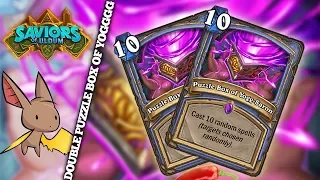 Double Yogg Box + Perfect Top Deck | Firebat Hearthstone | Saviors of Uldum