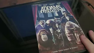 me unboxing The Addams Family 2019 movie DVD