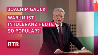 Joachim Gauck: Toleranz - einfach schwer I Referat und Q&A I RTR