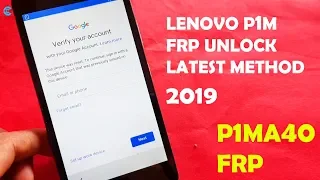 Lenovo P1M (P1ma40) FRP Lock Byoass Latest Method 1 2019