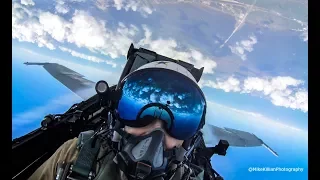 F-18 Demo COCKPIT VIEW + LEGACY FORMATION / 2017 TICO Air Show