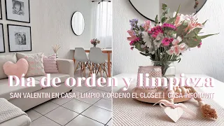 🧺 ORDEN Y LIMPIEZA EN CASA | ORGANIZÓ EL CLÓSET | FLORES PARA SAN VALENTÍN 2024 💐| CASA INFONAVIT